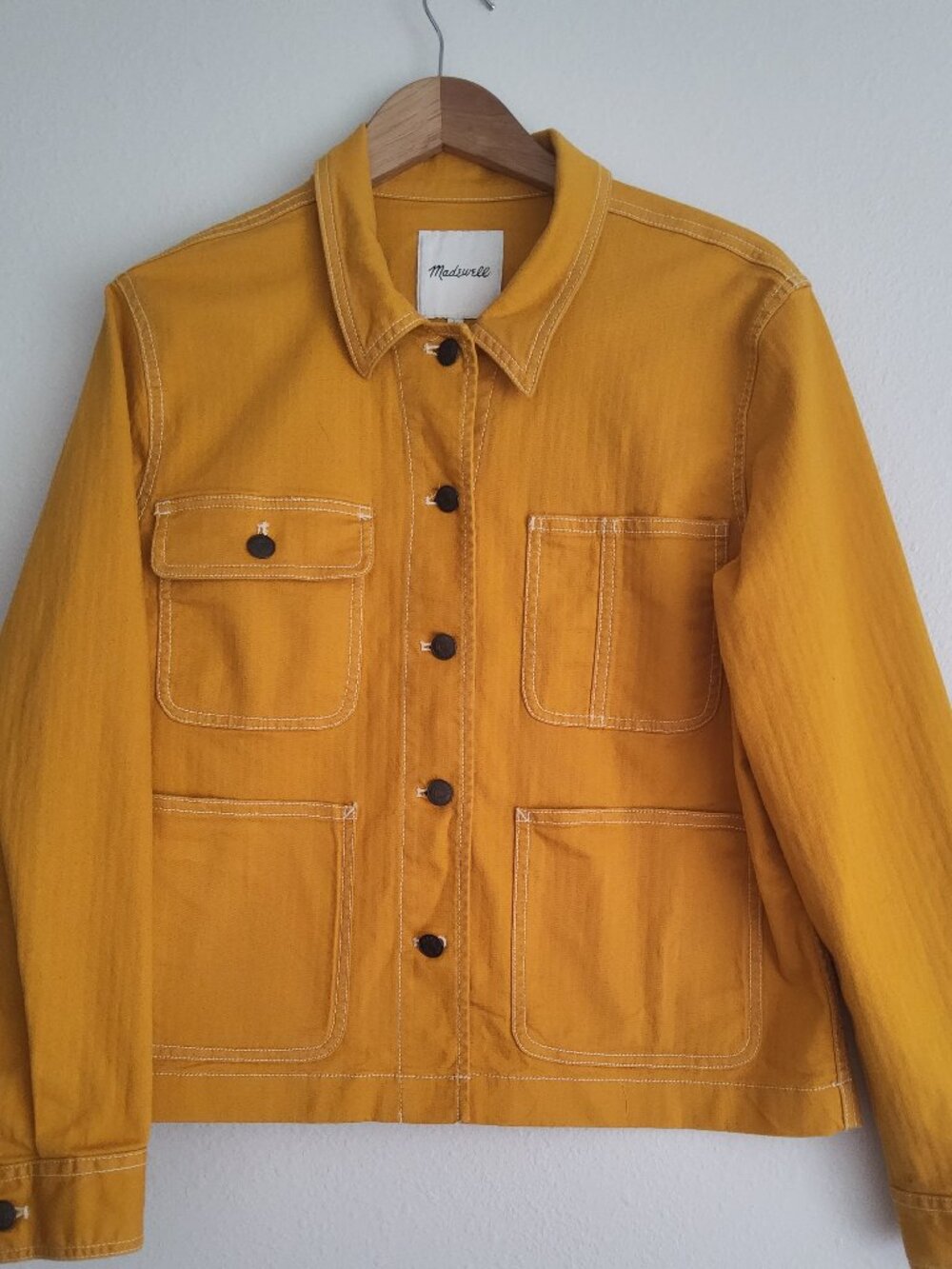 NEW Madewell Yellow Buttercup Soft Chore Jacket Size L